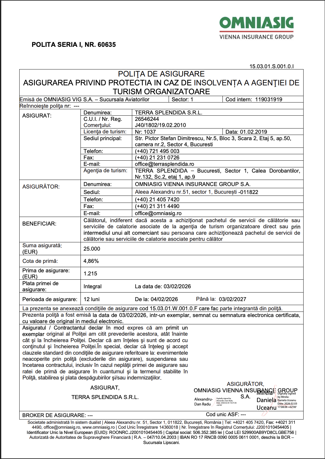 Poliță de asigurare